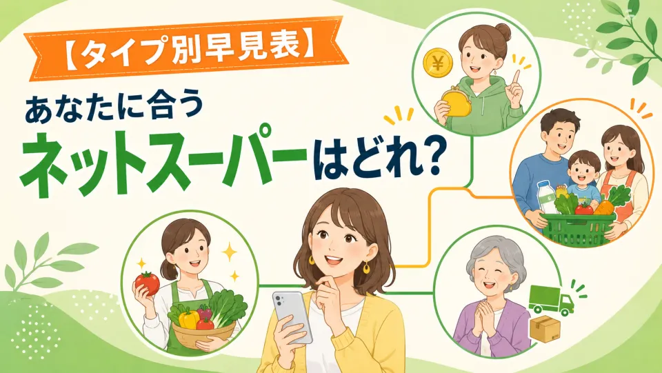 ネットスーパーとは?食材宅配・デリバリーとの違いをわかりやすく整理