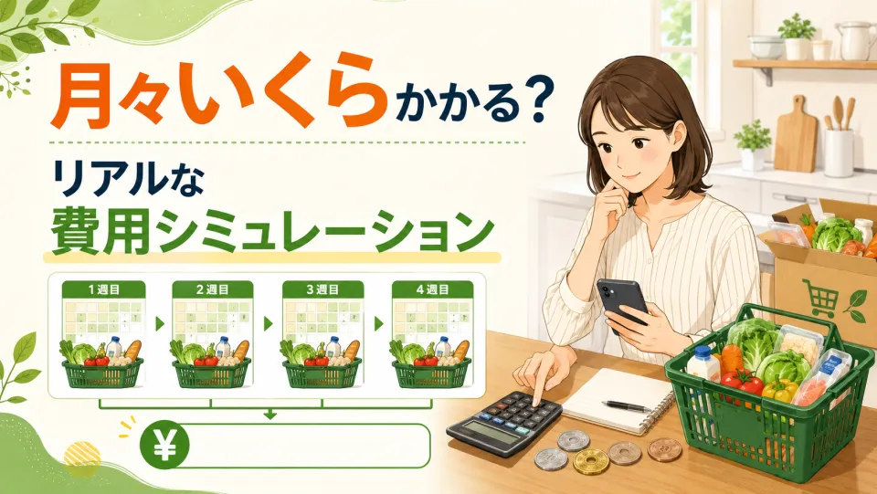 ネットスーパーは月々いくらかかる?リアルな費用シミュレーション