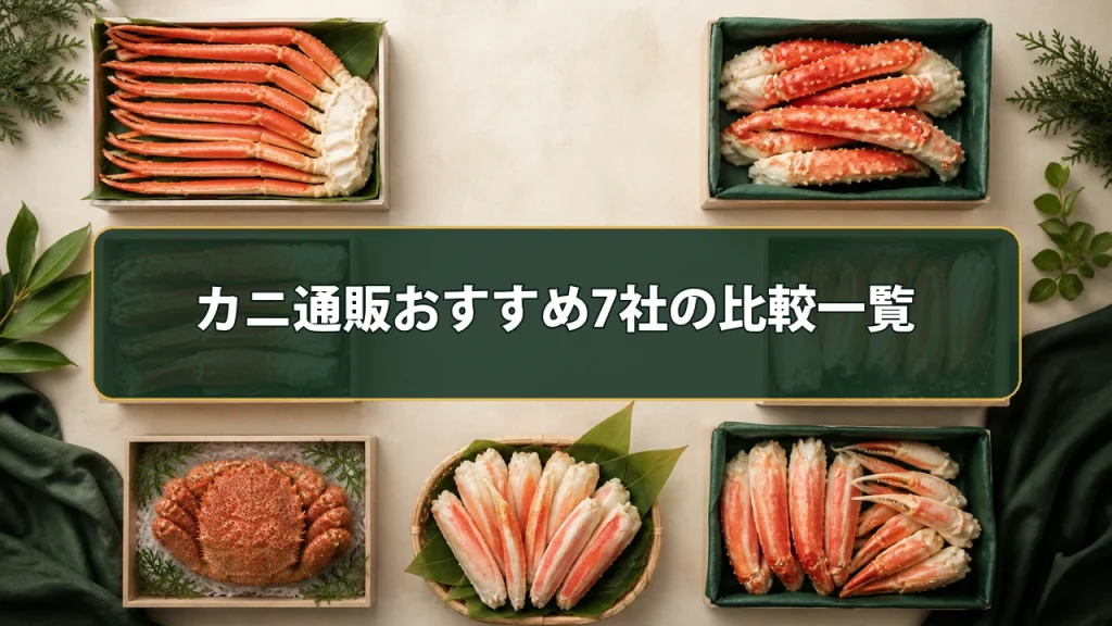 カニ通販おすすめ7社の比較一覧
