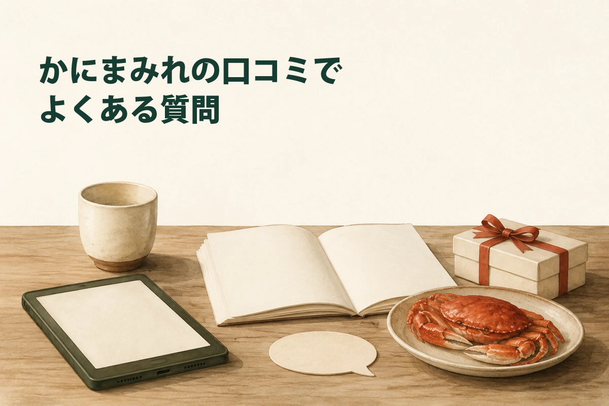 産地や贈答など購入前の疑問を確認するイラスト